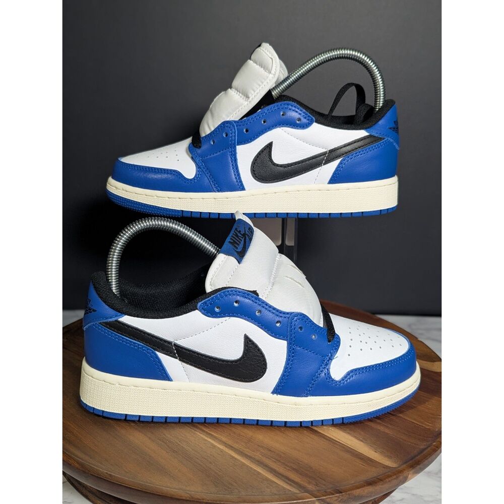 Nike Air Jordan 1 Low Game Royal White Size 5Y Youth Blue White Sneakers